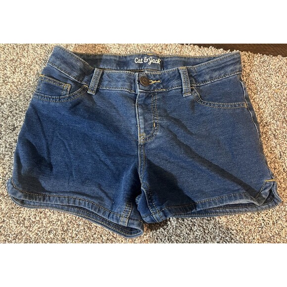 Cat & Jack Ultimate Stretch Denim Shorts Girls Size L (10-12) - Picture 1 of 3